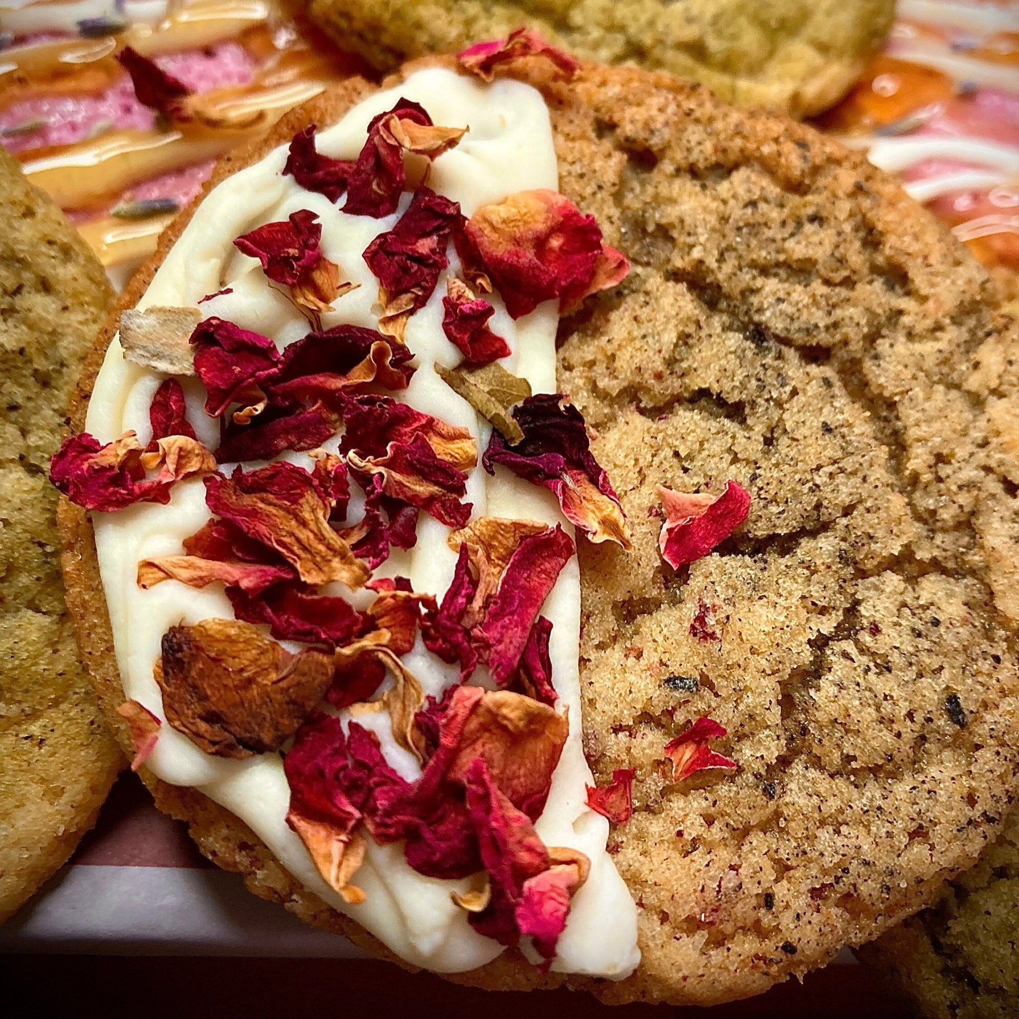 Black Rose Milk Chip Cookies - Taste Therapy Bakery