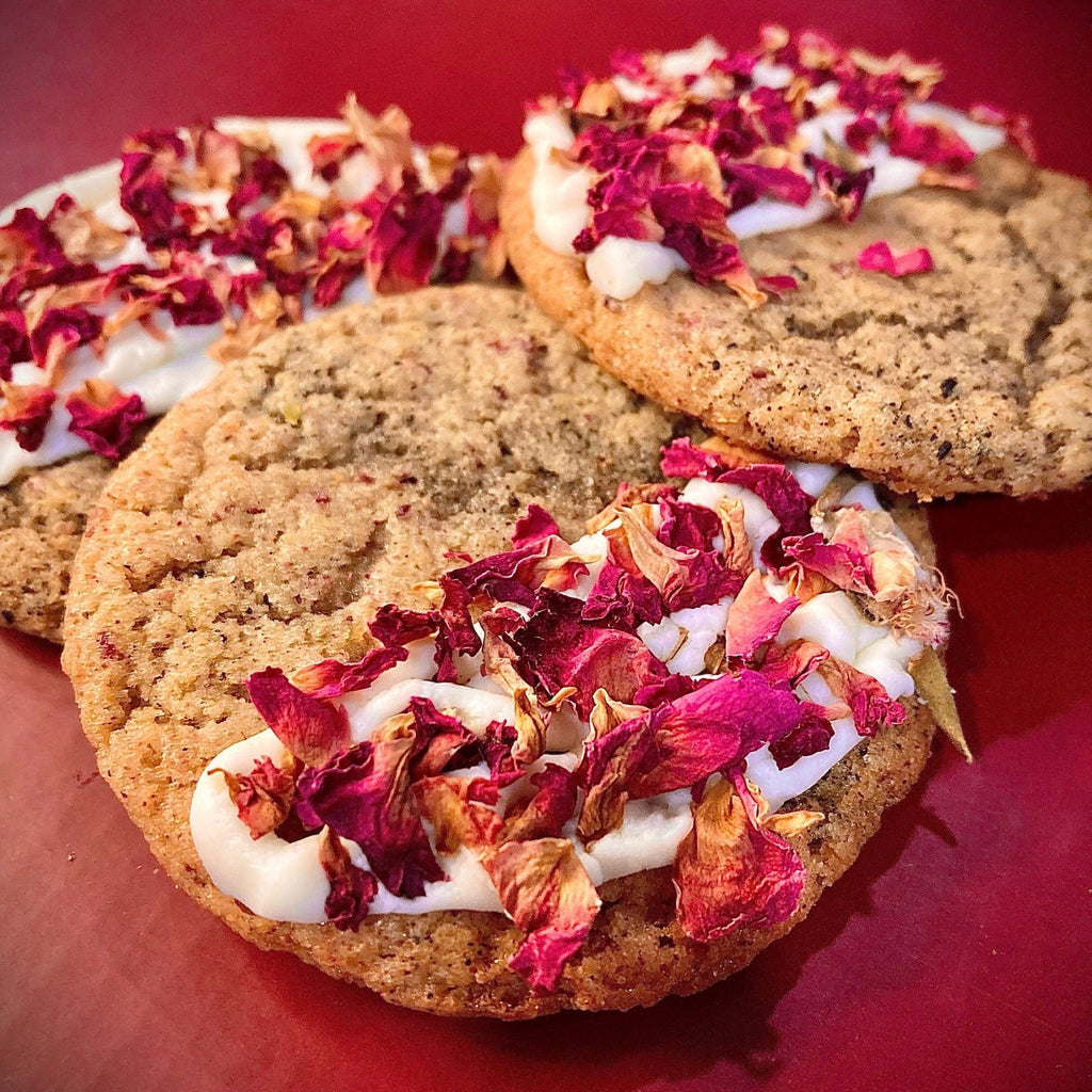 Black Rose Milk Chip Cookies - Taste Therapy Bakery