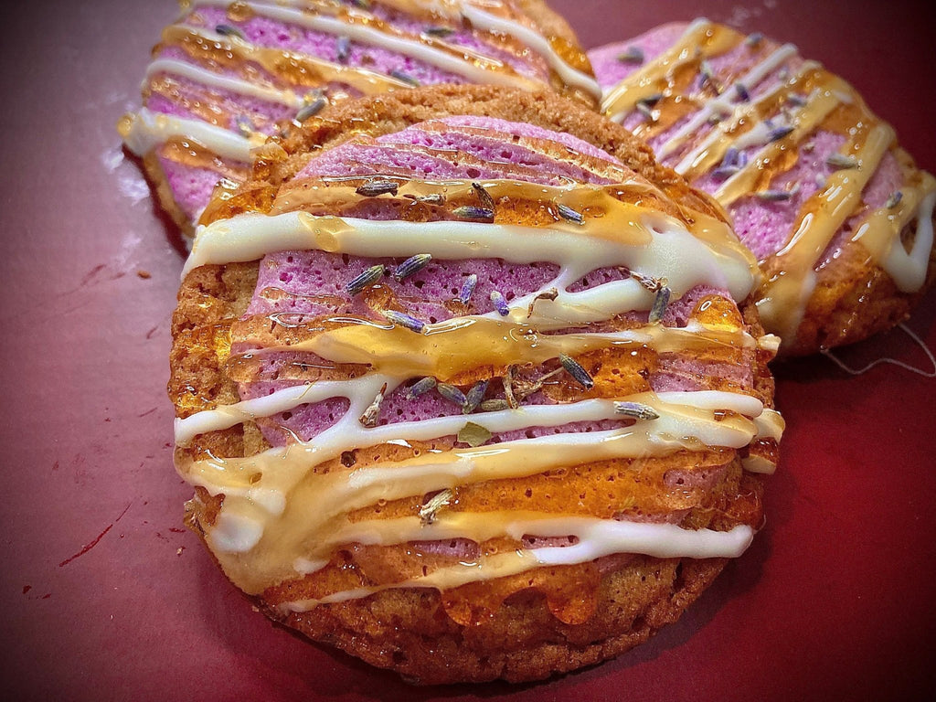 Lavender Honey Crunch Cookies - Taste Therapy Bakery