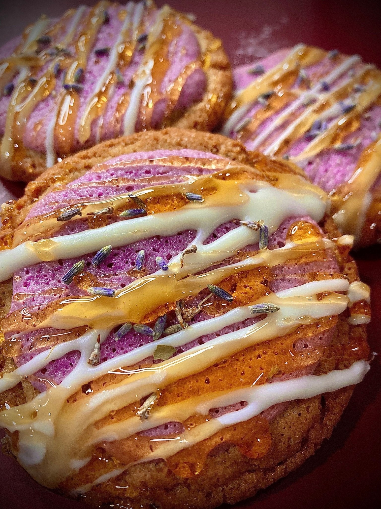 Lavender Honey Crunch Cookies - Taste Therapy Bakery