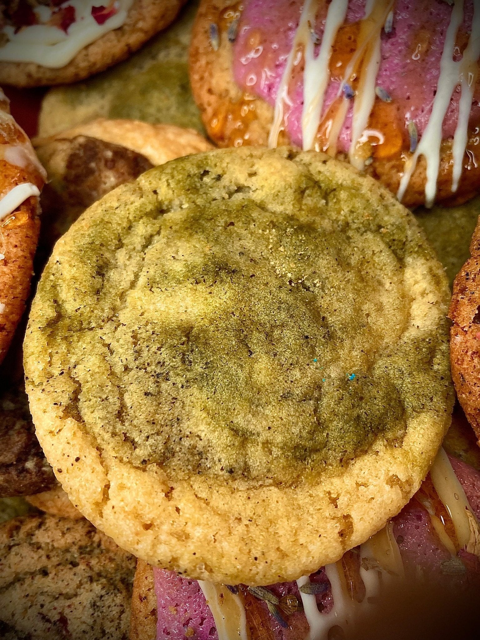 Matcha Jasmine Cookies - Taste Therapy Bakery