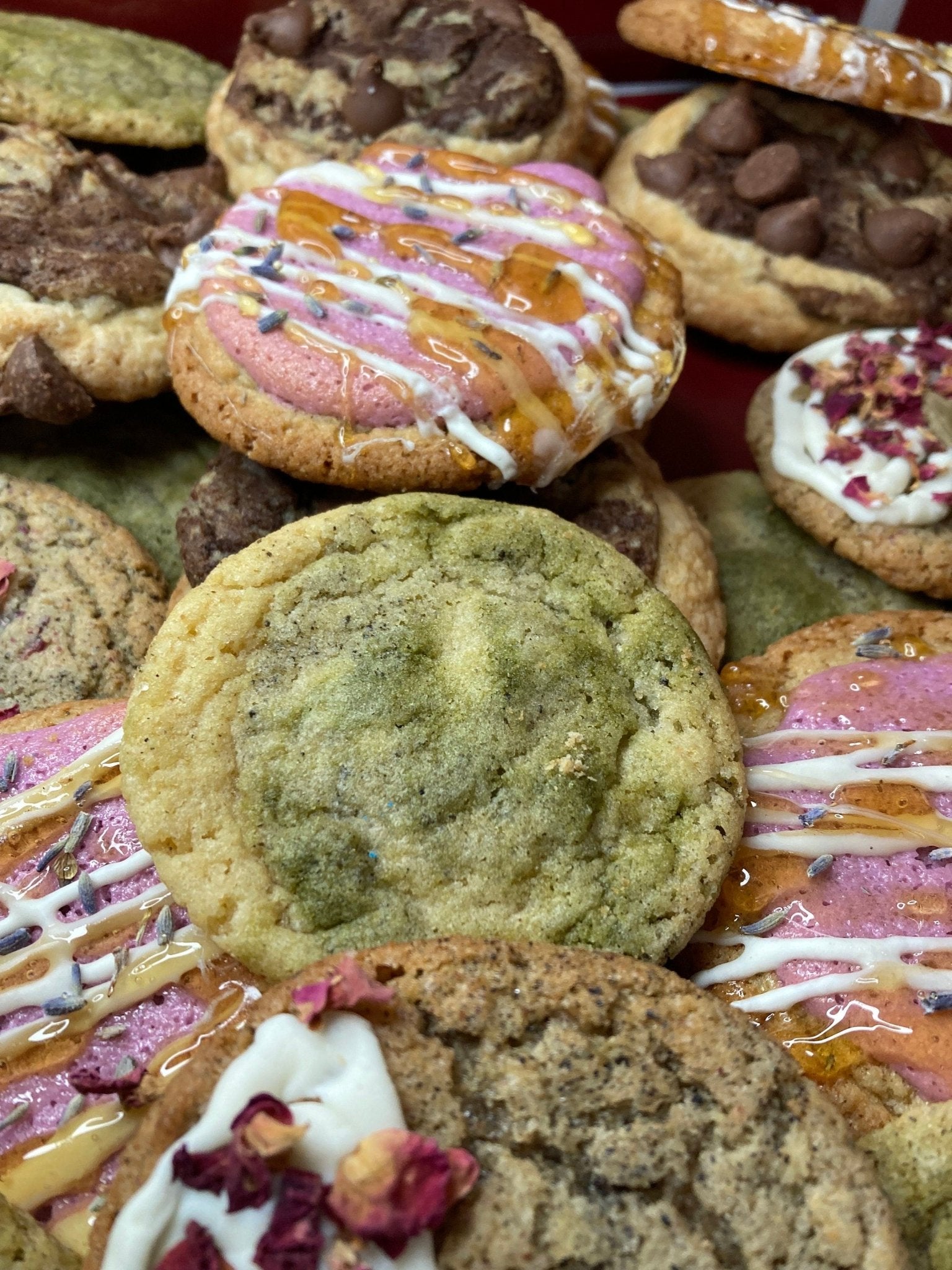 Matcha Jasmine Cookies - Taste Therapy Bakery